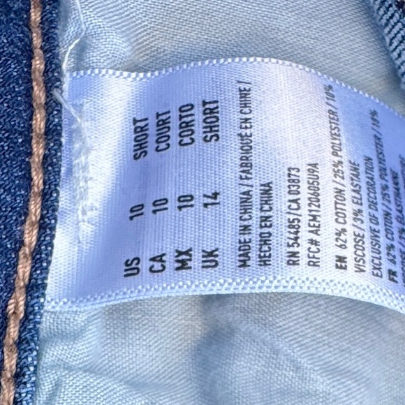 American Eagle Outfitters Ripped Blue Skinny Jeans - Picture 5 of 5